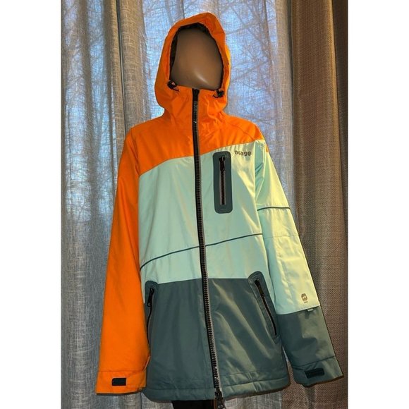 ORAGE Men's Xavier Pro Insulated Shell Ski Jacket Weatherproof Fleece Lined - Picture 4 of 12